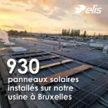 Panneau solaire pour l'écologie chez Elis Belgium.
