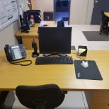 Cleanest office set up done desk ready for a busy day