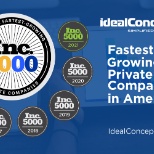 Ideal Concepts, Inc. was named the the Inc. 5000 list for the 5th year in a row!