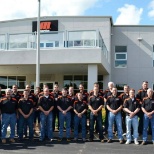 The Martin Services Team in front of the Center for Bulk Materials Handling Innovation.