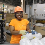 Working on the line at our Bloomfield, MO Litter Factory