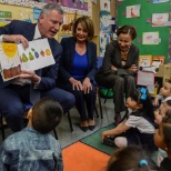 Mayor DeBlasio visits NYC schools