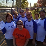 Team Members get together for a softball game