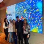 Colleagues in the Sao Paulo office celebrate the launch of Pride 2022 at Aon with special events.