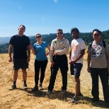 TCI Employees and Friends hiking in Wunderlich County Park thanks to TCI’s Wellness Committee.