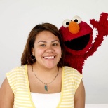 Photoshoot with Elmo