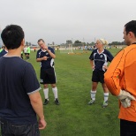 Bay Area Shutterfly employees participate in the Corporate Cup soccer tournament.