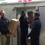 The Columbus team having a few laughs as they load and prepare to service our customers.