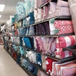 This was on a day I organized the entire wall of pillows, size and color coded.