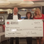 Jeff Forkenbrock went on CBS Chicago to formally present US Foods' recent donation