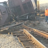 Same train derailed two times, once was track caused the second time was the rerailing process