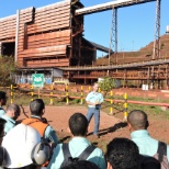 Standup meeting with the maintenance team at Carajas Iron Ore Processing Plant, for, Brazil.