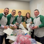 The Veritiv team recently packaged 400 Bicycle Safety packages for children with Safe Kids USA.