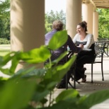 Our outdoor patio where employees can enjoy having lunch together